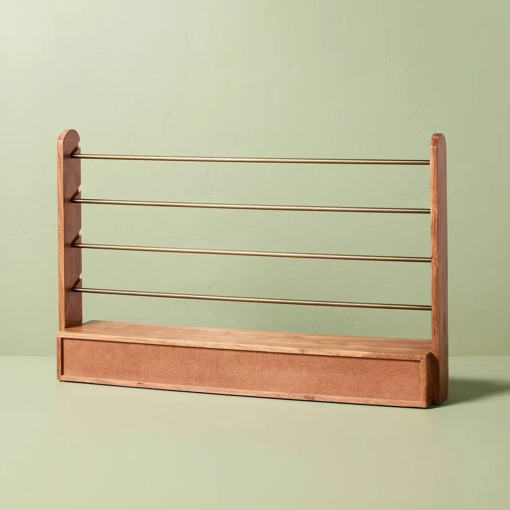 Brass & Wood‎ Gift Wrap and Ribbon Holder - Hearth & Hand Magnolia, Target 2025